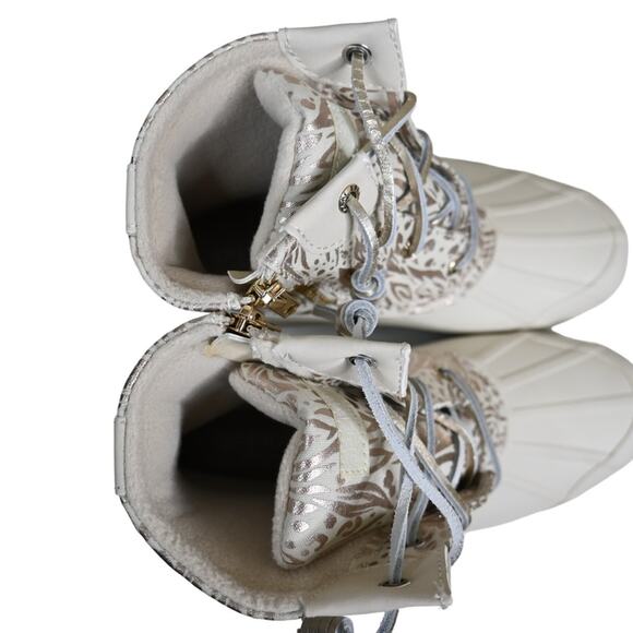 Sperry Womens 7 Medium Syren Gulf Duck Boot in Ivory NEW - Picture 7 of 11